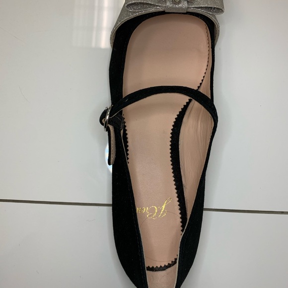 Jcrew Black Flats Jeweled 6.5 - Picture 5 of 7
